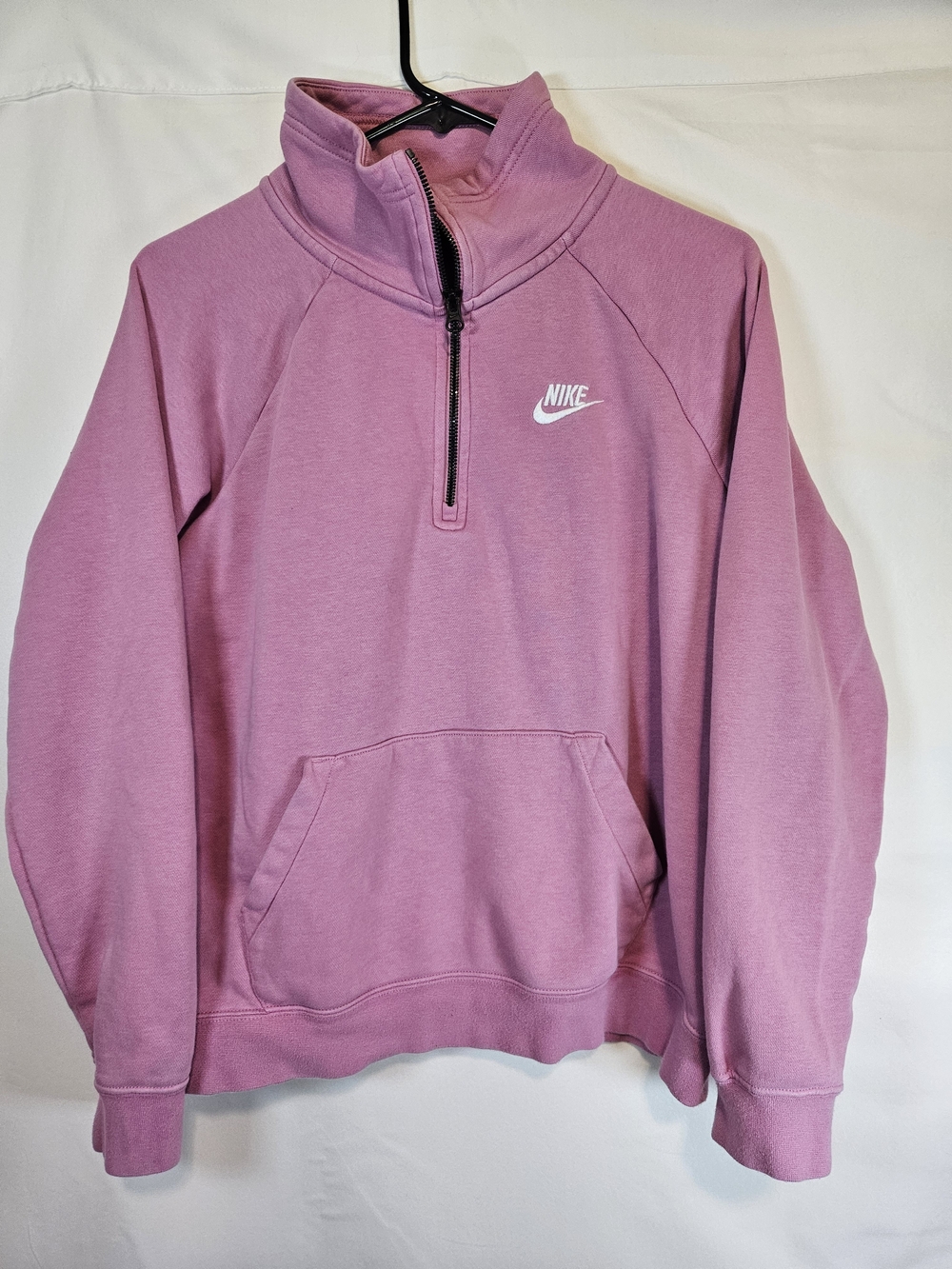 Nike Women’s Pink Half-Zip Pullover Sweatshirt